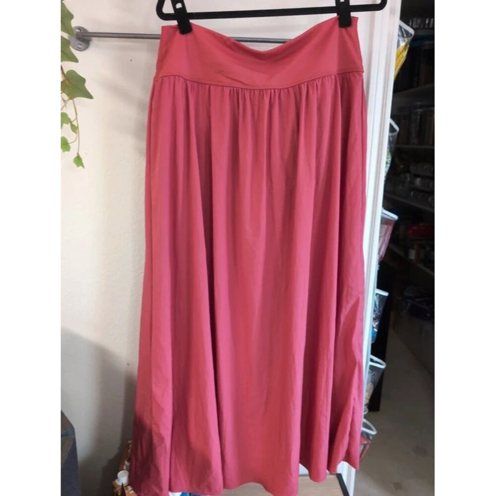 Halara rust maxi skirt shorts